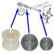 Gear Repair Bush Kit 3pc Set for VW 701711166 & 015311544 & 7D0711131