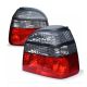Red Smoke Rear Tail Light Lamp Set VW Golf Mk3 JOM 82011